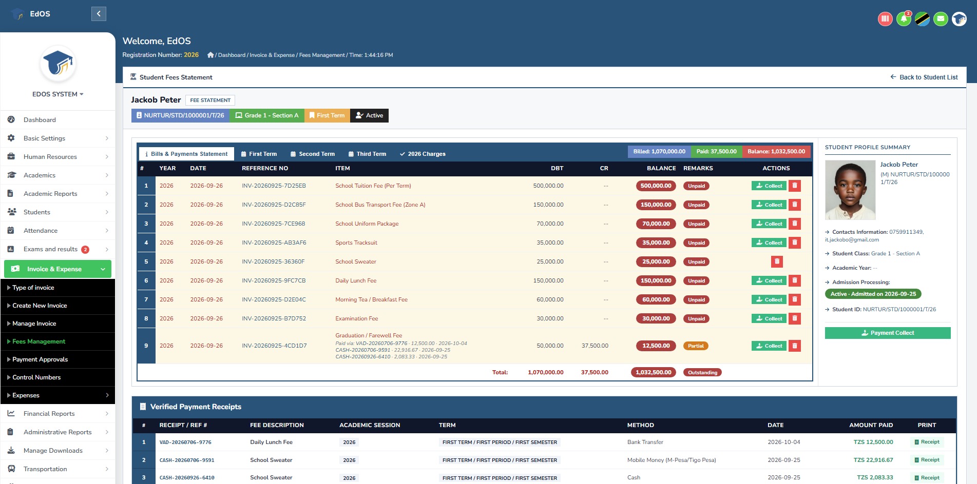 Admin Dashboard